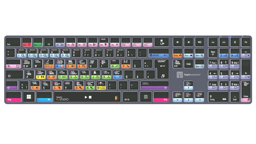 FL Studio<br>TITAN Wireless Backlit Keyboard - Windows<br>DE German